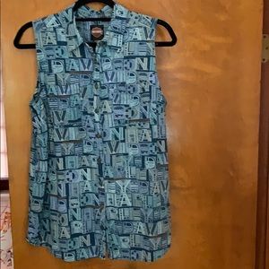 Ladies Harley Davidson sleeveless shirt